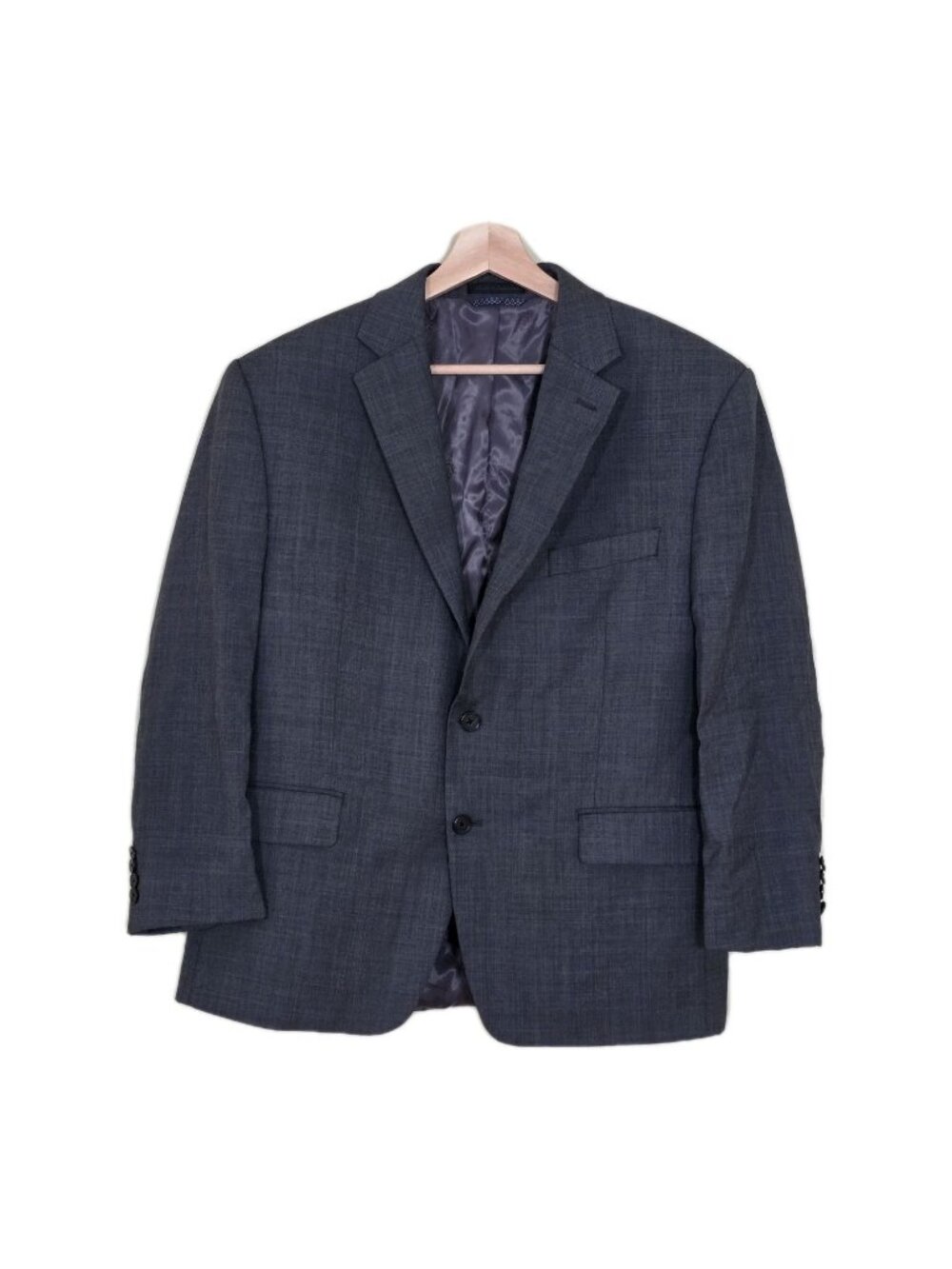 Ralph Lauren Blazer Men US 42S Gray Wool 2B 2V Lined SB Business Edgy Minimalist